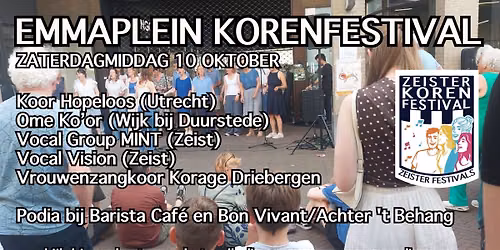 Emmaplein Korenfestival — muziek in Zeist