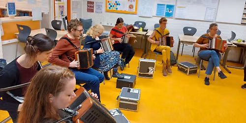 Workshopdag voor bourdonmuziek, (bal) folk en samenspel — muziek in Zeist